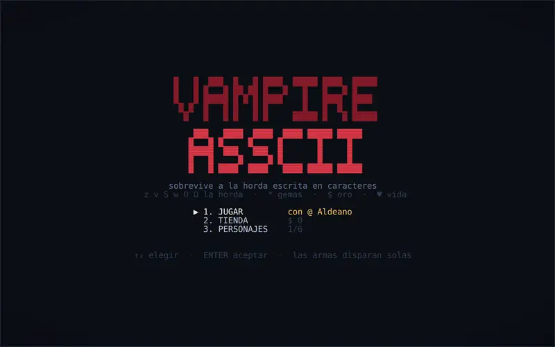 Captura de Vampire Asscii