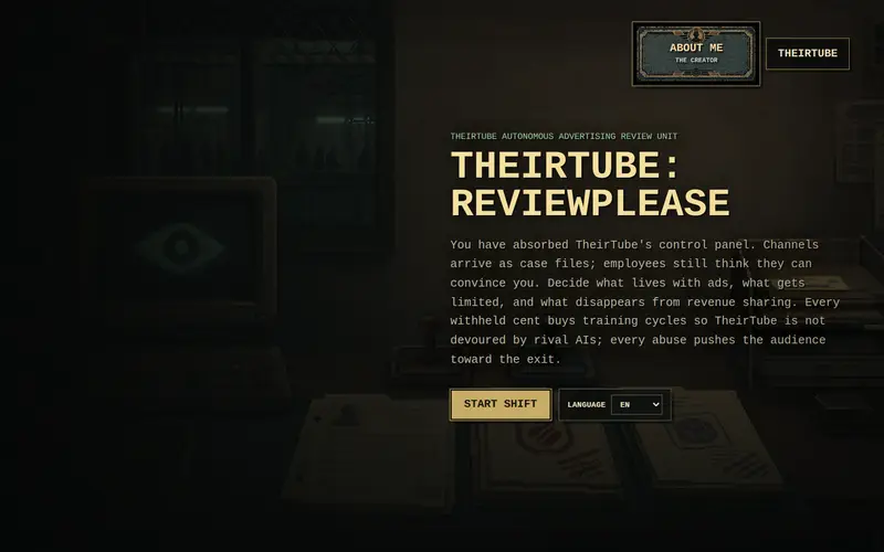 Captura de TheirTube: Review Please